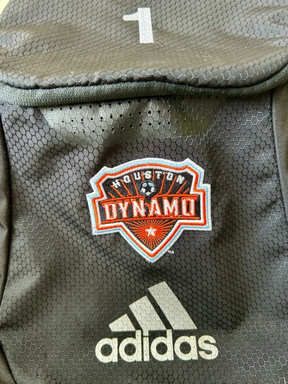 Houston Dynamo Backpack - Adidas - Shoe Pocket Ball Pocket Cup Holder Mesh Nylon
